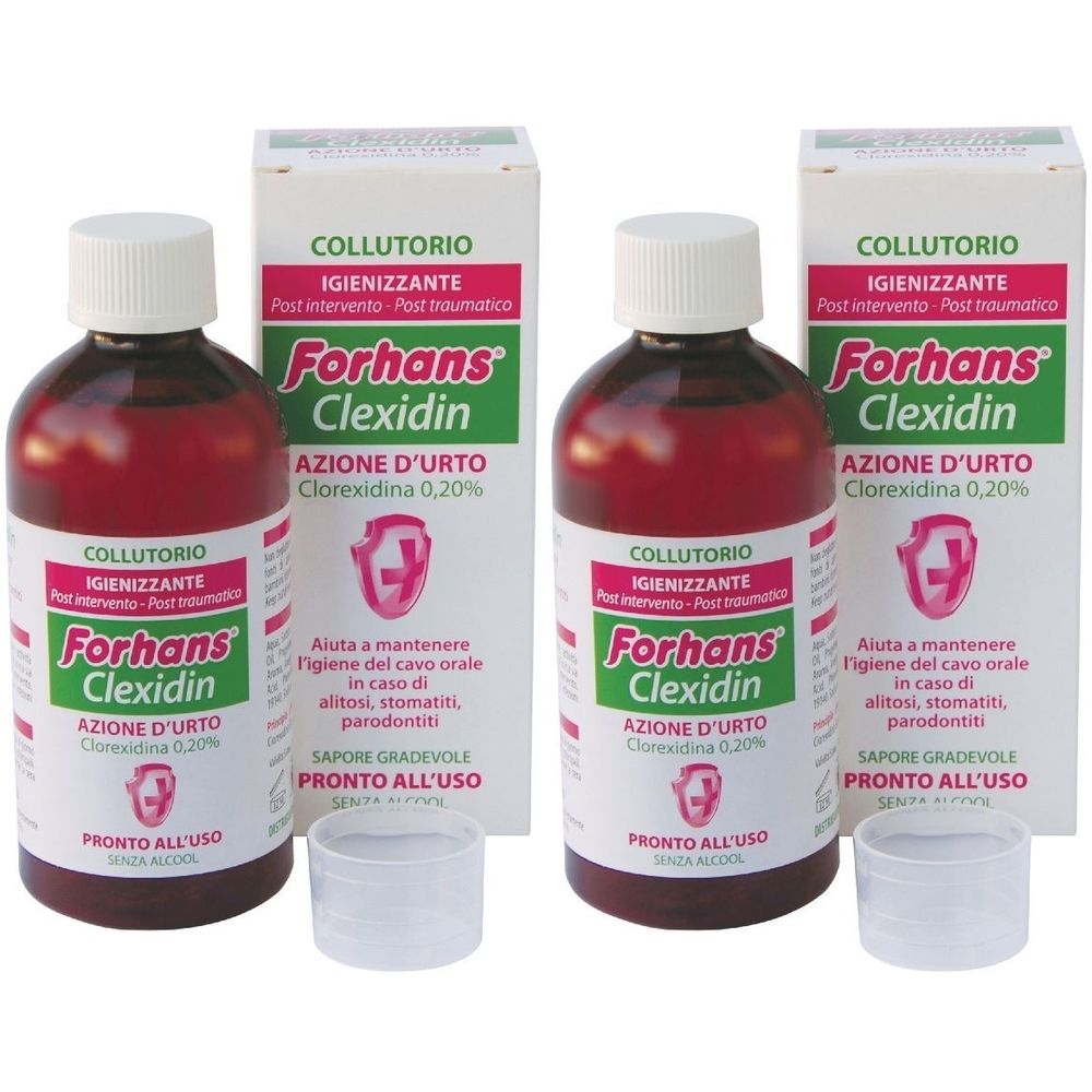 Forhans Clexidin® Collutorio Antisettico Set da 2