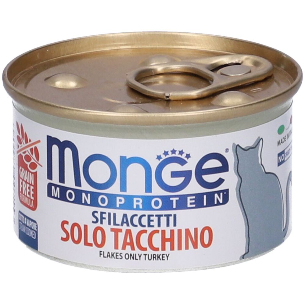Monge Monoprotein Sfilaccetti Solo Tacchino Gatti Adulti 