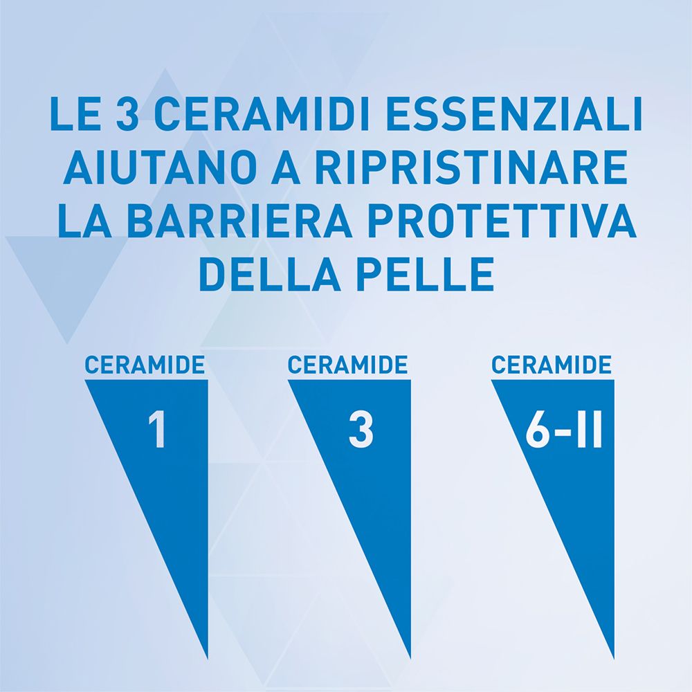 Tre ceramidi essenziali per la barriera protettiva della pelle.