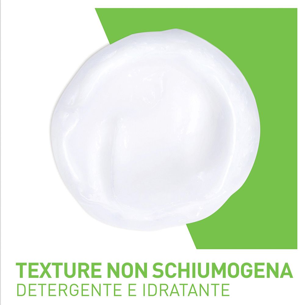 Texture non schiumogena del detergente CeraVe.