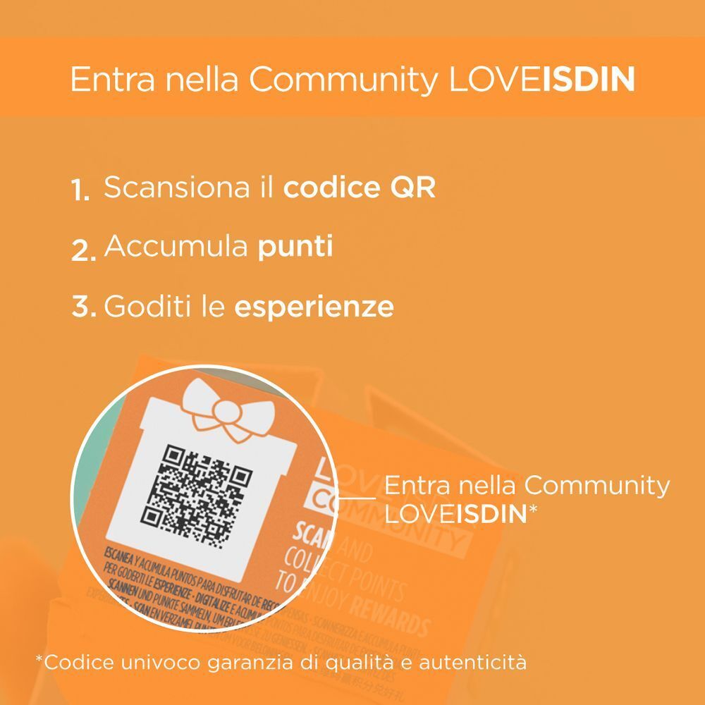 Codice QR e istruzioni per unirsi alla community ISDIN.
