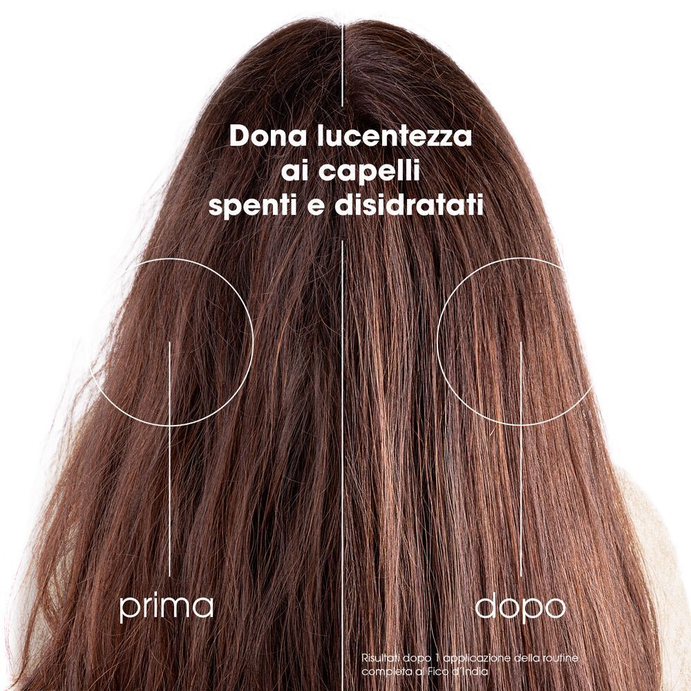 Confronto prima e dopo capelli spenti e disidratati che ritrovano lucentezza.
