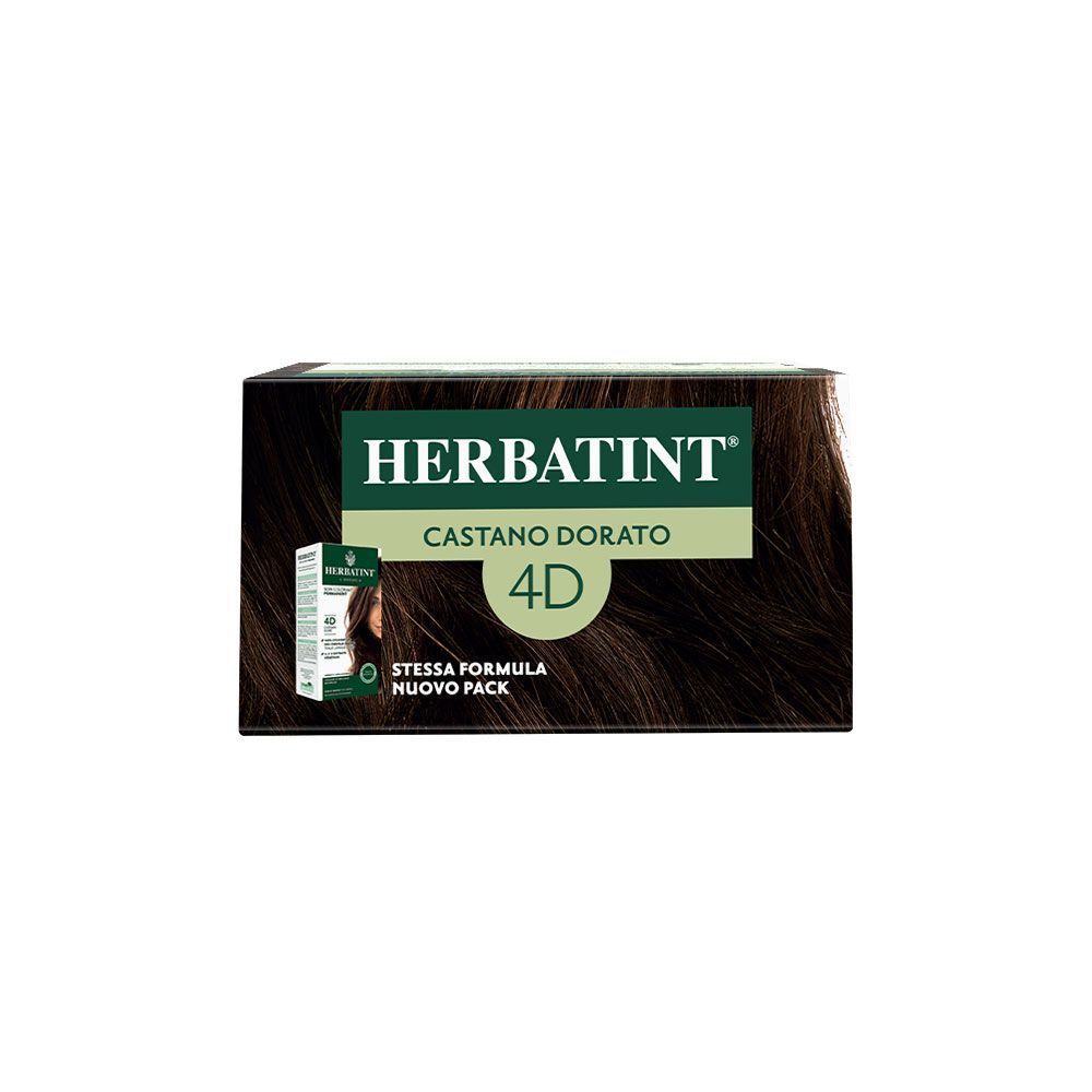 Herbatint Gel Colorante Permanente, colore 4D Castano Dorato. Nuovo pack.