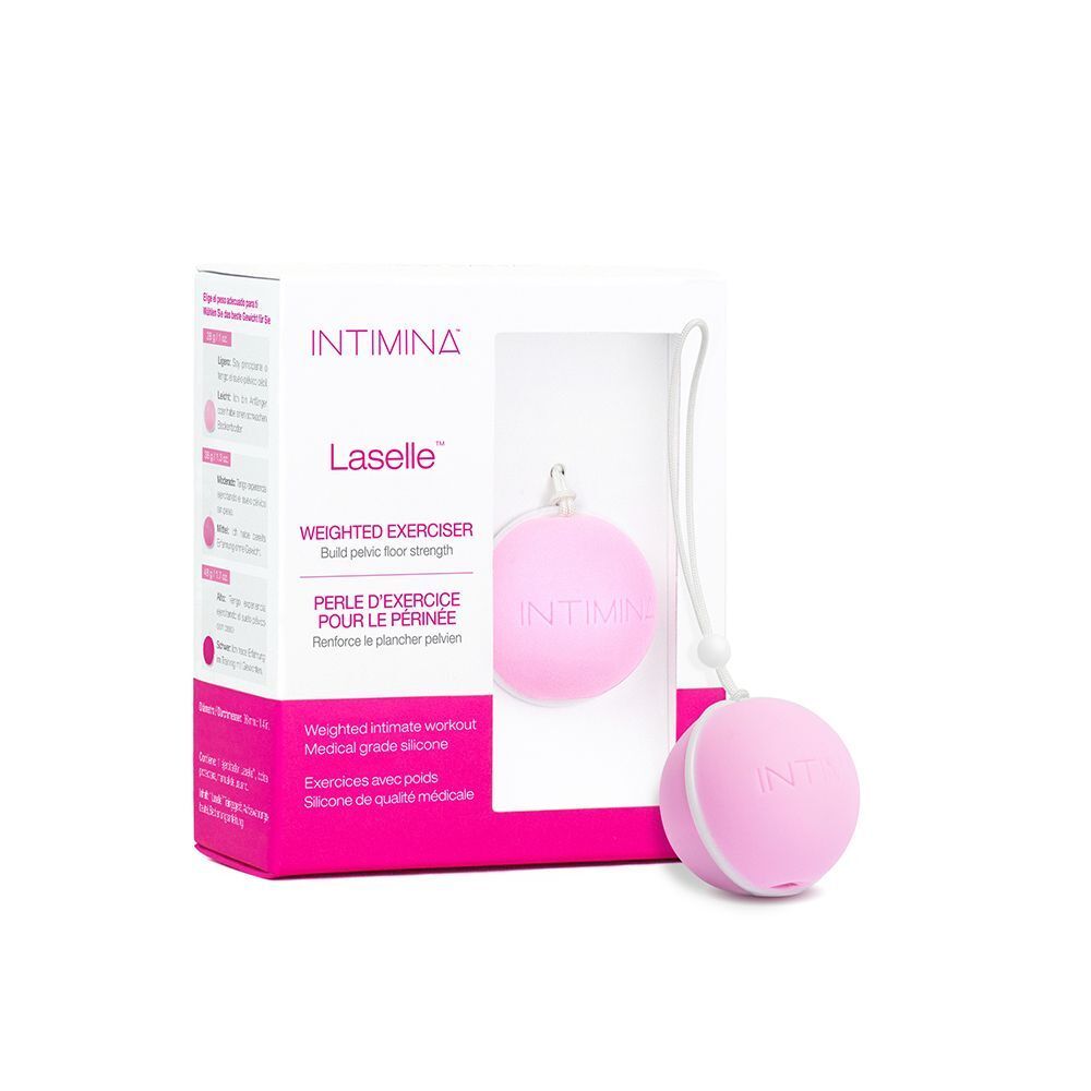 Pallina di Kegel INTIMINA Laselle in confezione rosa.