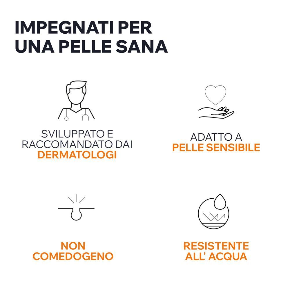 URIAGE BARIESUN 100 Fluido SPF50+: Sviluppato da dermatologi, pelli sensibili, non comedogeno, resistente all'acqua.