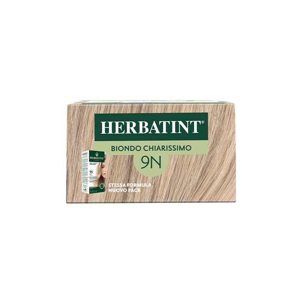 Confezione Herbatint Gel Colorante Permanente 9N Biondo Chiarissimo con nuovo pack.