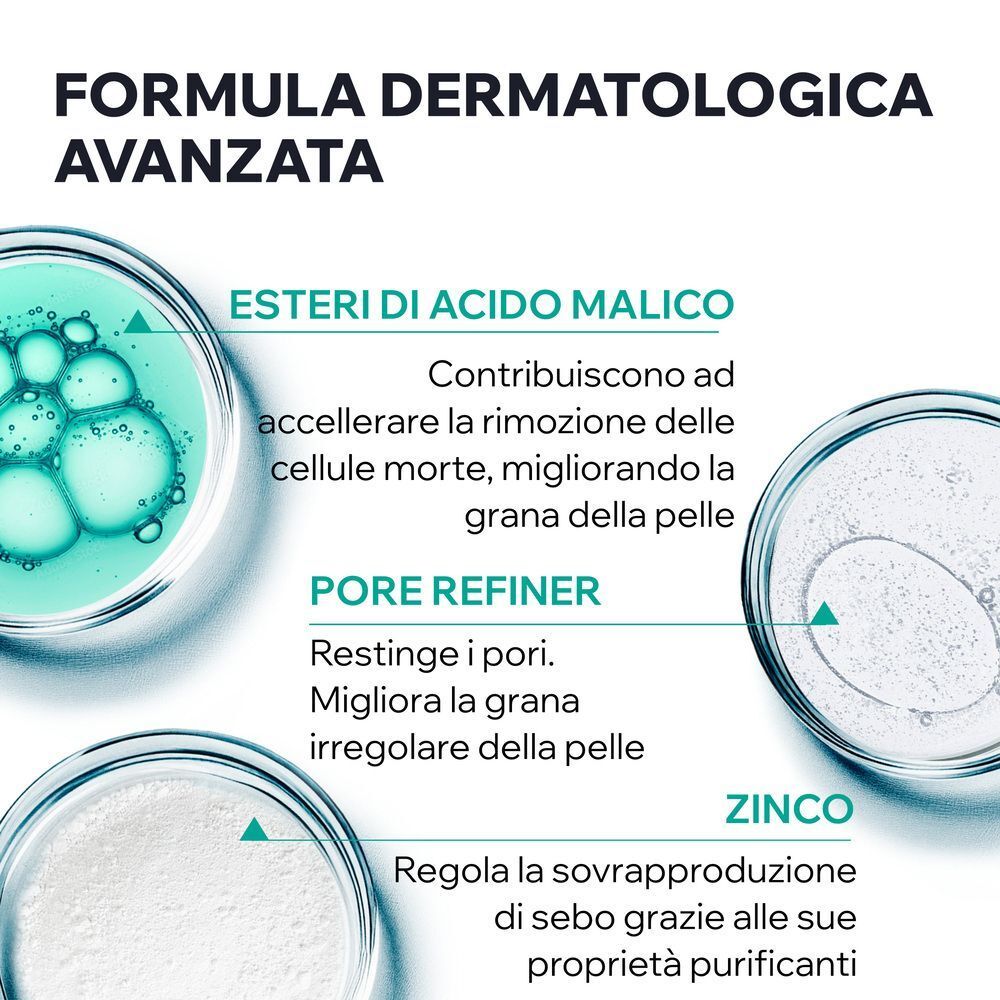 Maschera Uriage Hyseac: formula con esteri dell'acido malico, Pore Refiner e zinco.
