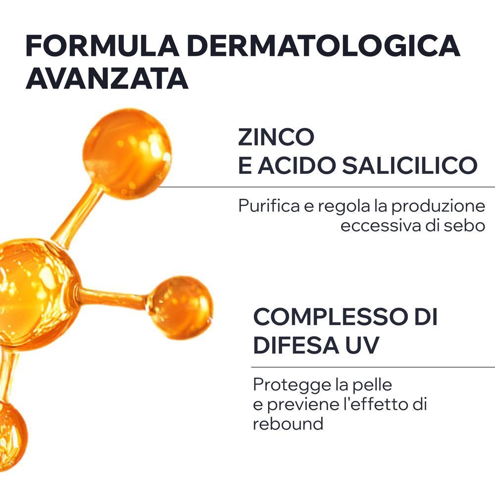 Rappresentazione molecolare degli ingredienti di URIAGE HYSEAC 3-REGUL+.