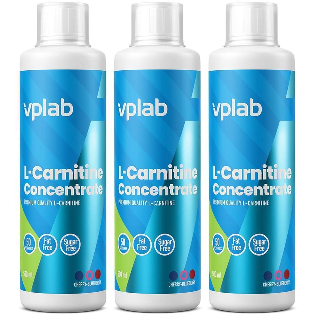 vplab l-carnitine VPLAB L-Carnitine Conc. Cherry-Blueberry 3x500 ml