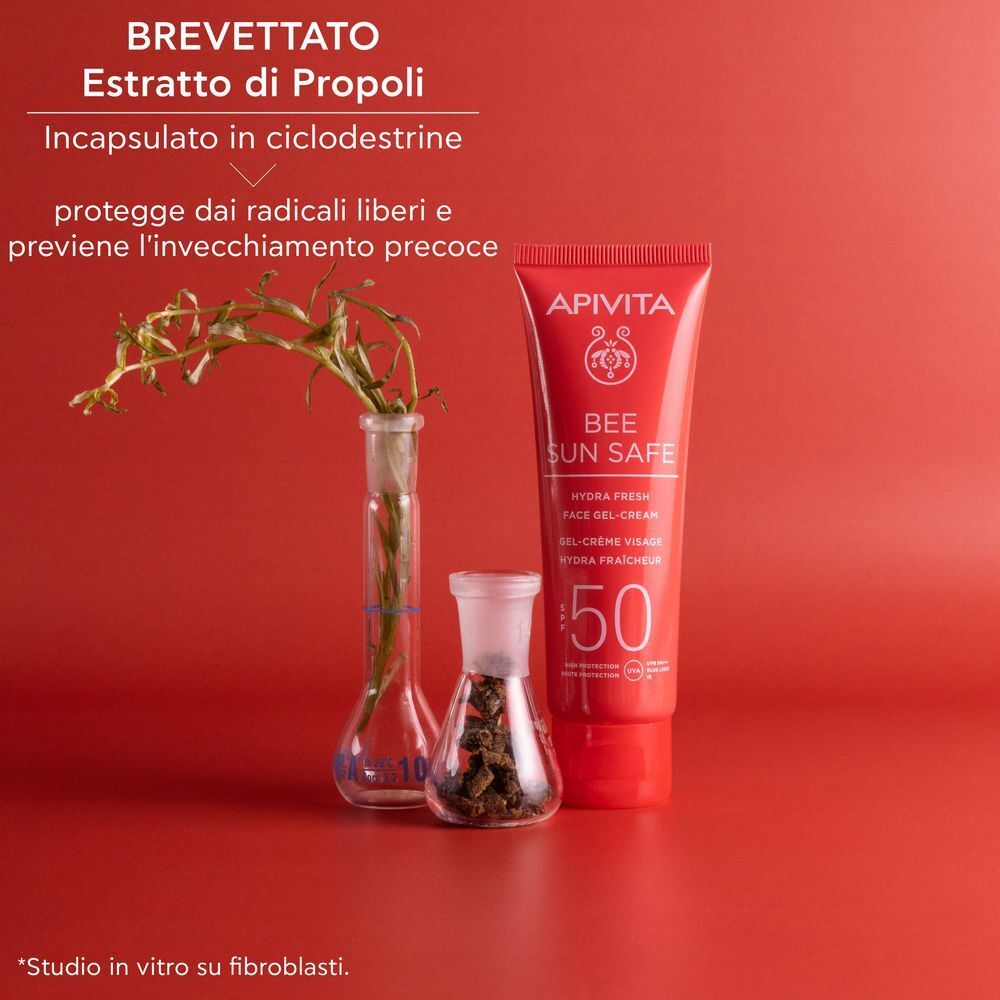 Estratto di propoli incapsulato in provette. Protegge dai radicali liberi.