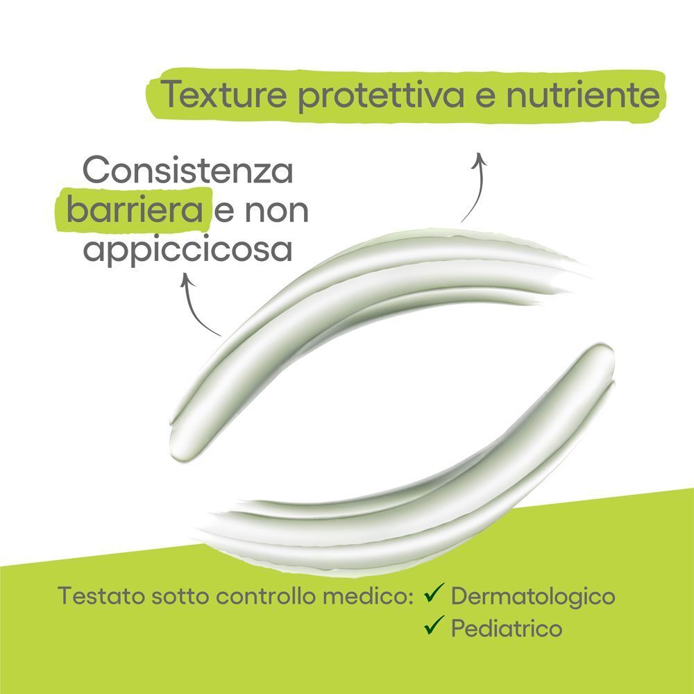 Strisce di crema A-Derma Dermalibour+ Barrier, texture protettiva e nutriente.