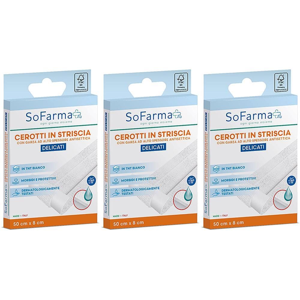 Sofarmapiu' Cerotto Delicato Striscia 50X8 Cm