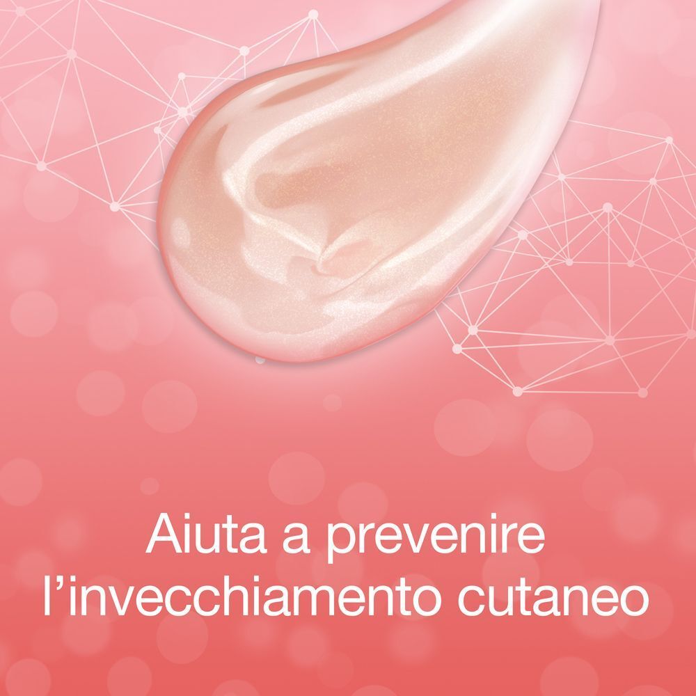 Texture di crema con Neoglucosamina, aiuta a prevenire l'invecchiamento cutaneo.