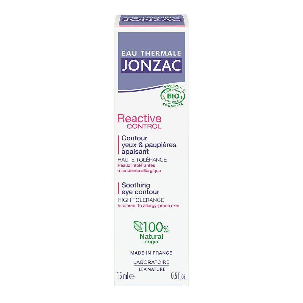 Confezione crema contorno occhi Eau Thermale Jonzac Réactive Control, 15ml.