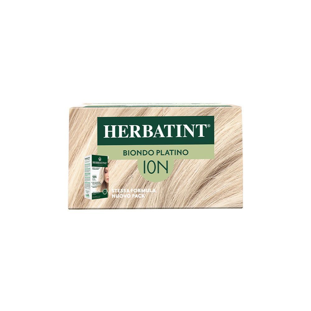 Herbatint Biondo Platino 10N, nuovo pack, più prodotto.