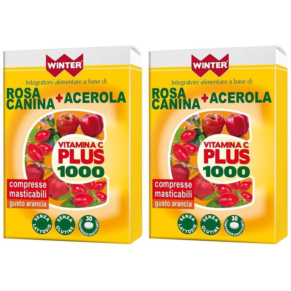 Winter Vitamina C Plus 1000 Rosa Canina e Acerola Compresse Masticabili