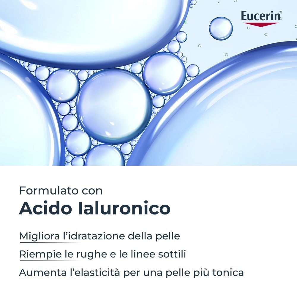 Eucerin Hydro Protect con acido ialuronico: migliora l'idratazione, riempie le rughe.