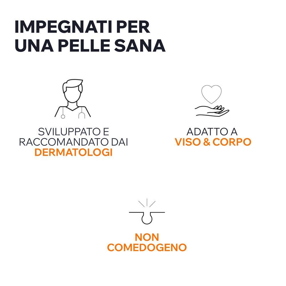 Uriage Bariésun: Sviluppato da dermatologi, per viso e corpo, non comedogeno.