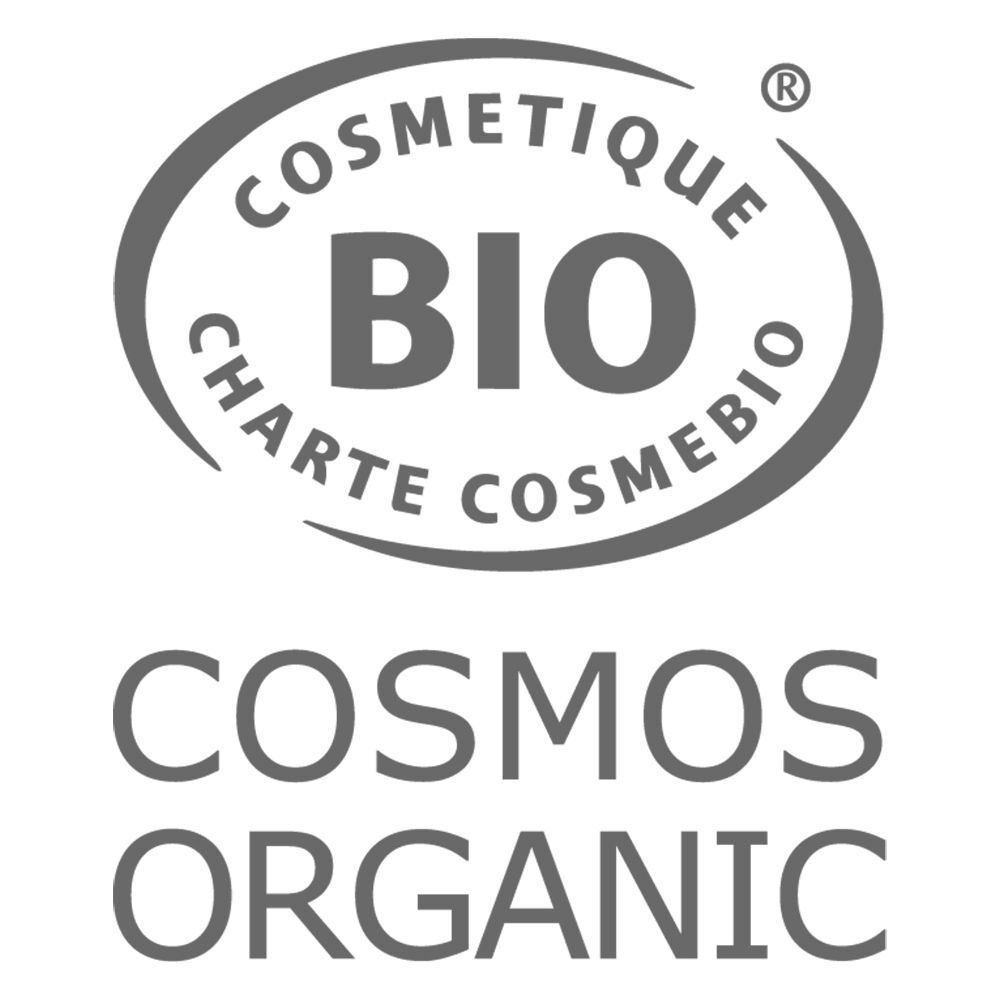Logo Cosmos Organic e Charte Cosmébio che certifica i cosmetici biologici.