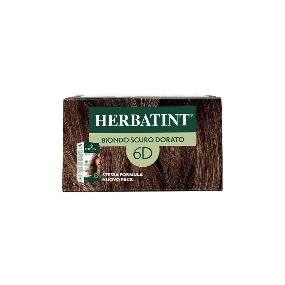 Herbatint Gel Colorante Permanente 6D Biondo Scuro Dorato, nuovo pack.