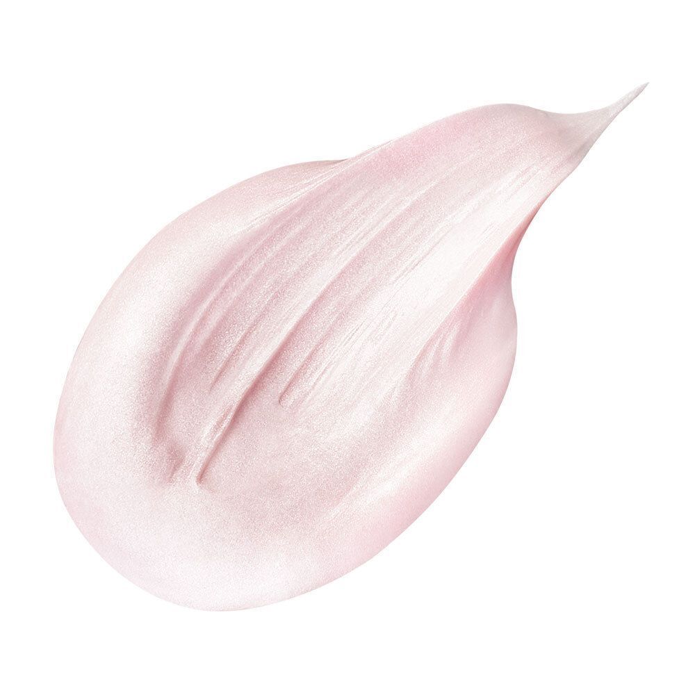 Un campione di maschera FILORGA Oxygen-Glow, una texture rosa pallido e scintillante.