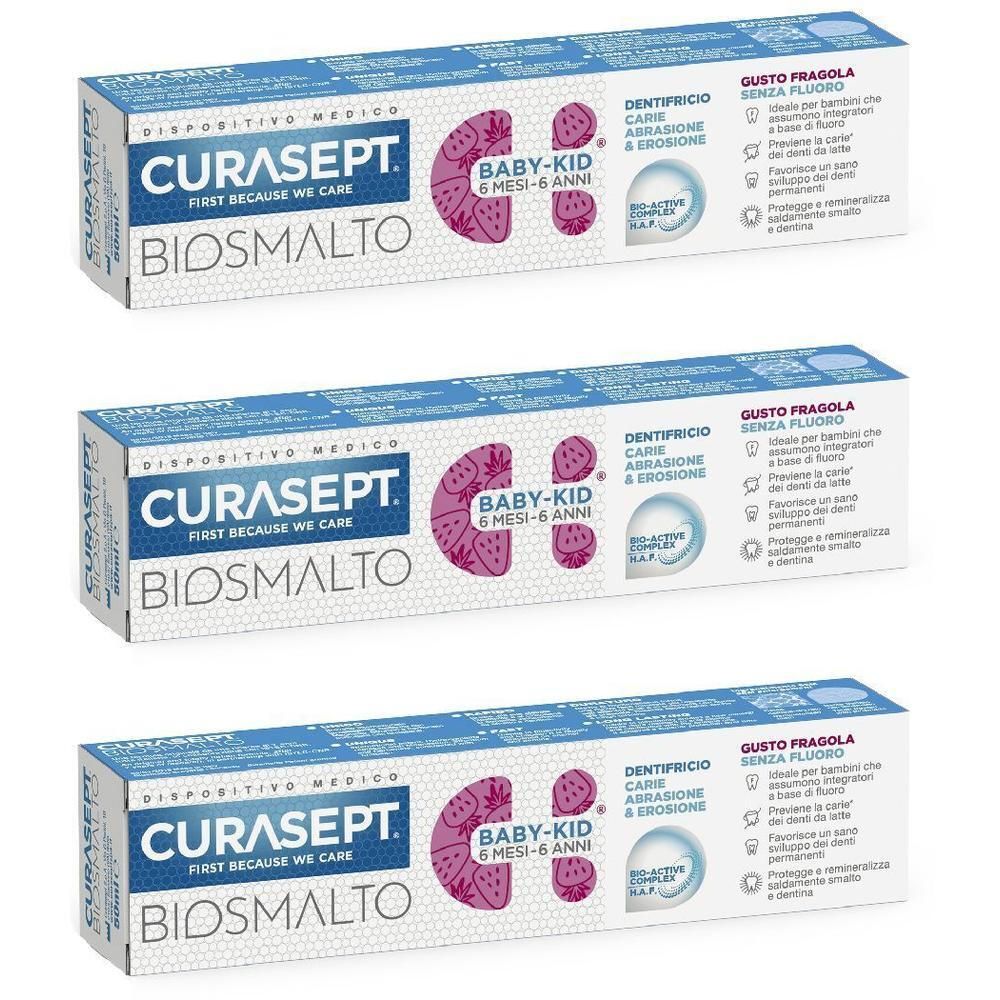 Curasept Biosmalto Baby Kid Senza Fluoro