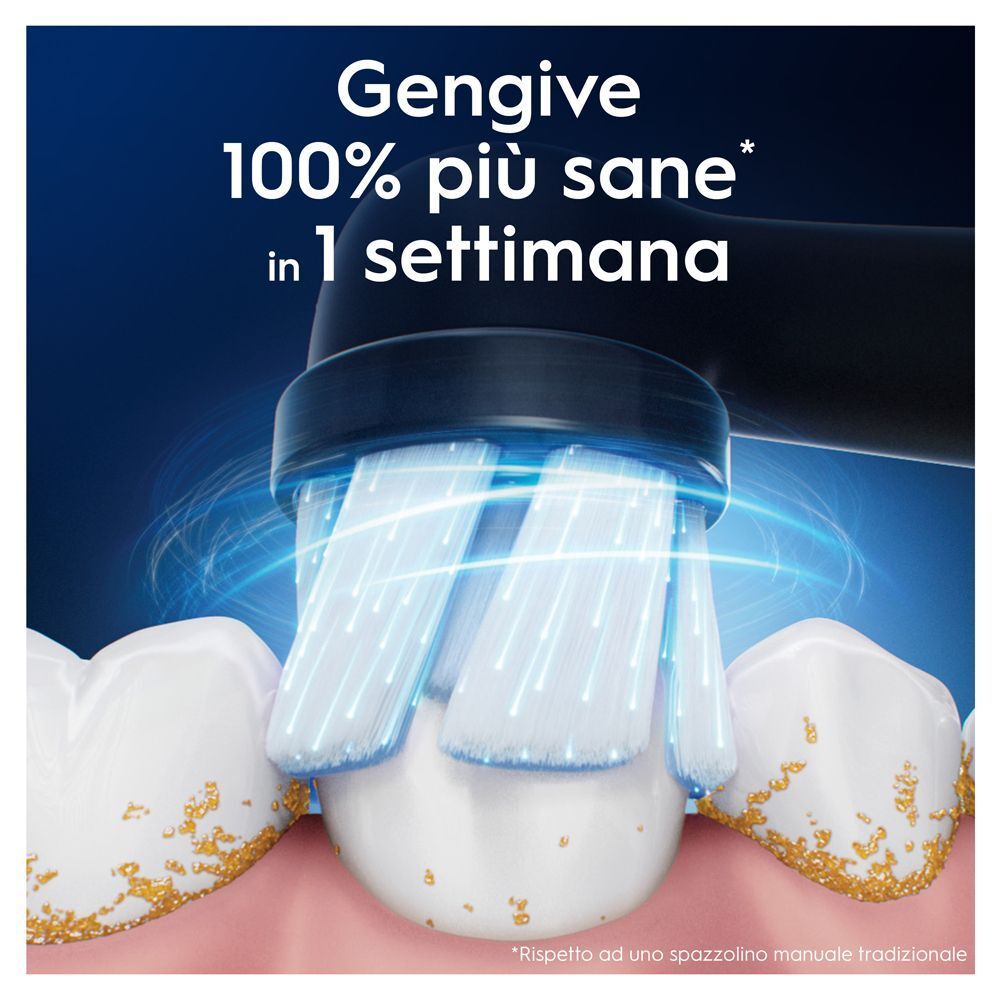 Testina Oral-B iO Gentle Clean pulisce denti e gengive.