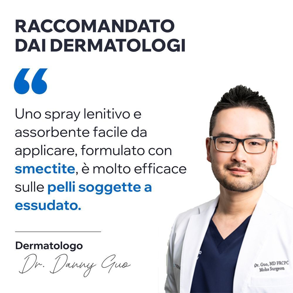 Il dermatologo Dr. Danny Guo raccomanda lo spray URIAGE BARIEDERM CICA.