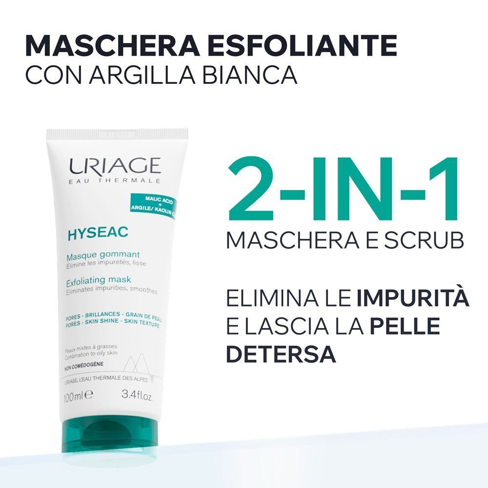 Maschera Uriage Hyseac: maschera e scrub 2-in-1 per purificare.