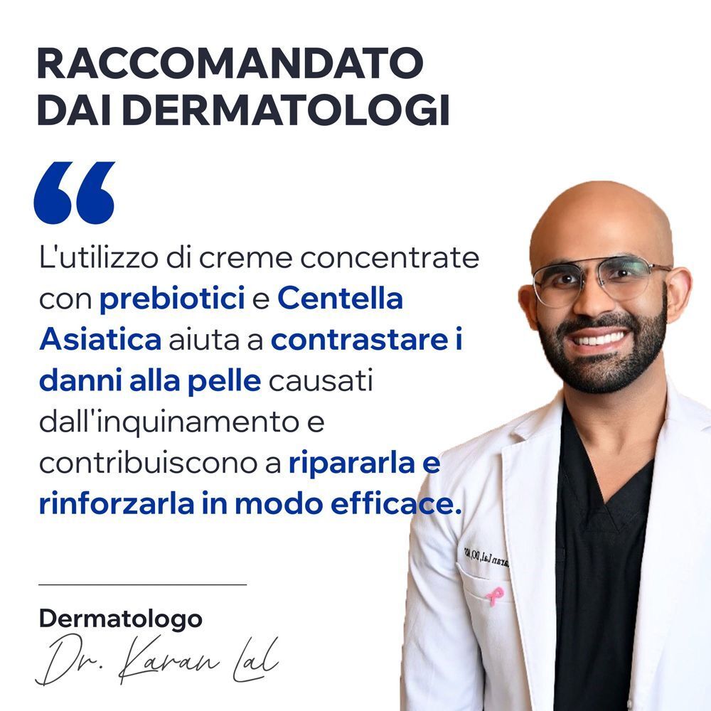 Un dermatologo raccomanda la crema Uriage Cica Daily per riparare e rinforzare la pelle.