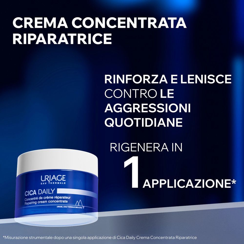 La crema concentrata riparatrice URIAGE CICA DAILY rinforza e lenisce la pelle.