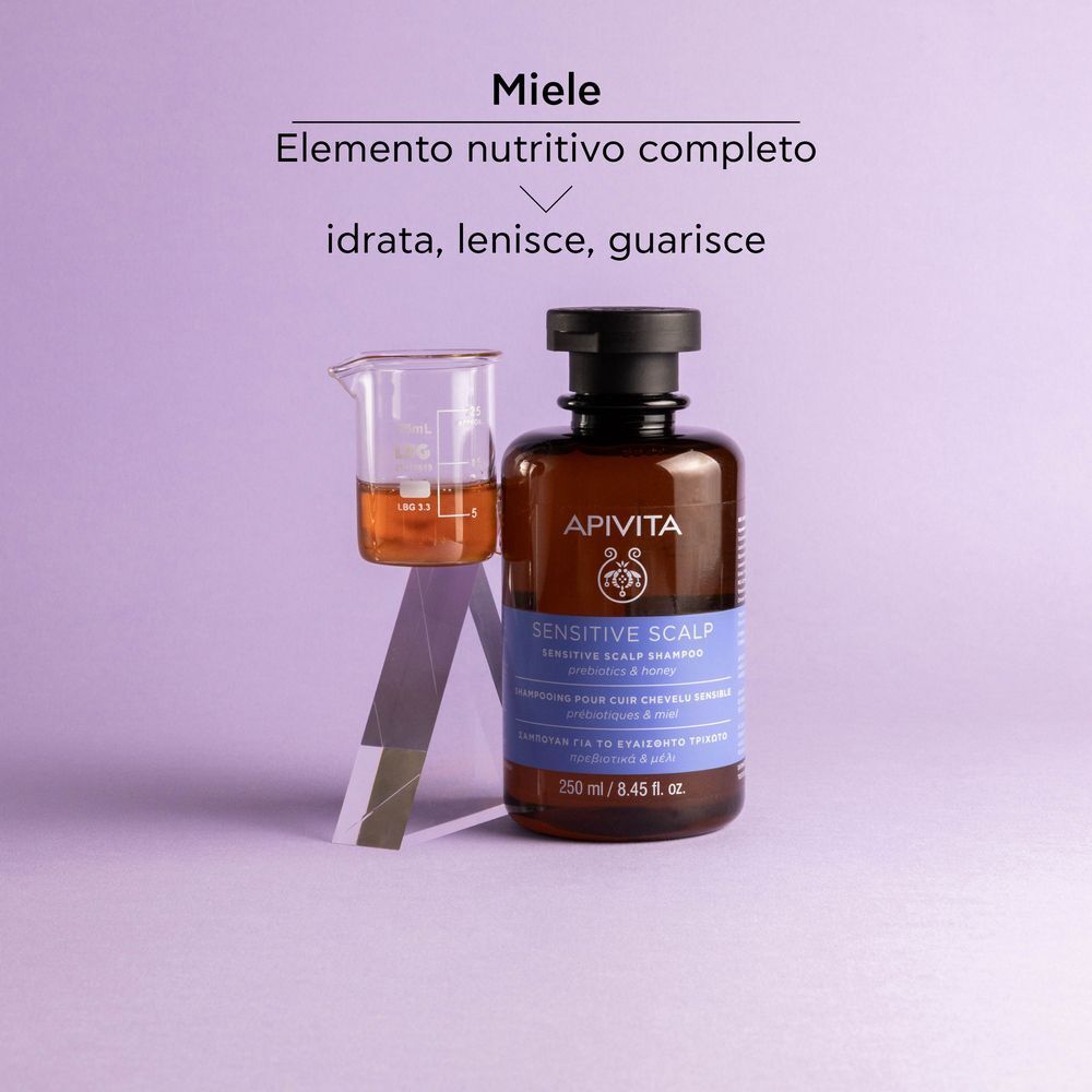 Shampoo APIVITA Cute Sensibile con estratto di miele.
