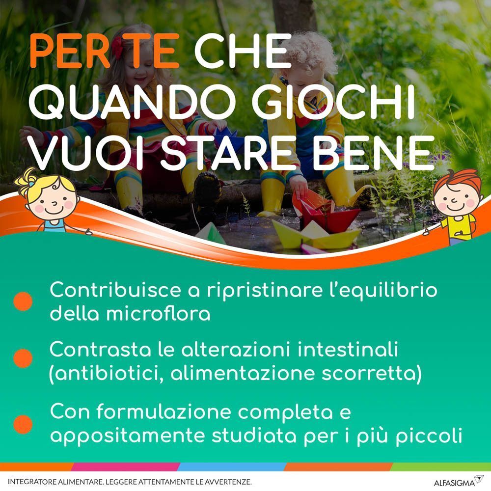 Bambini che giocano, Yovis Bambini: Ripristina la microflora, contrasta alterazioni intestinali.