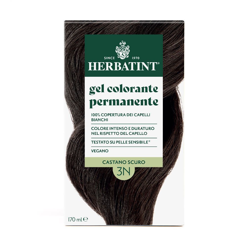 Herbatint Gel Colorante Permanente 3N Castano Scuro, 170 ml.