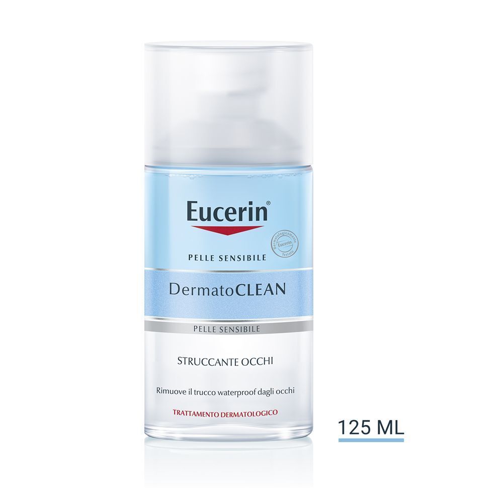Eucerin Dermatoclean Struccante Occhi Waterproof, 125 ml.