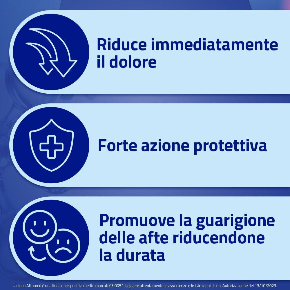 Afta Med Gel Orale: Riduce il dolore, protegge, promuove la guarigione delle afte.