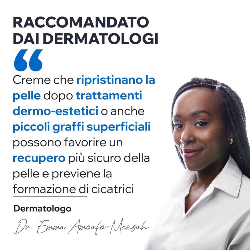 Dermatologo raccomanda crema URIAGE BARIEDERM-CICA per la rigenerazione della pelle.
