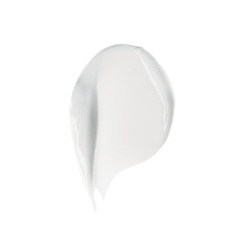 Un campione di texture cremosa bianca del siero FILORGA Skin-Unify Intensive su sfondo bianco.