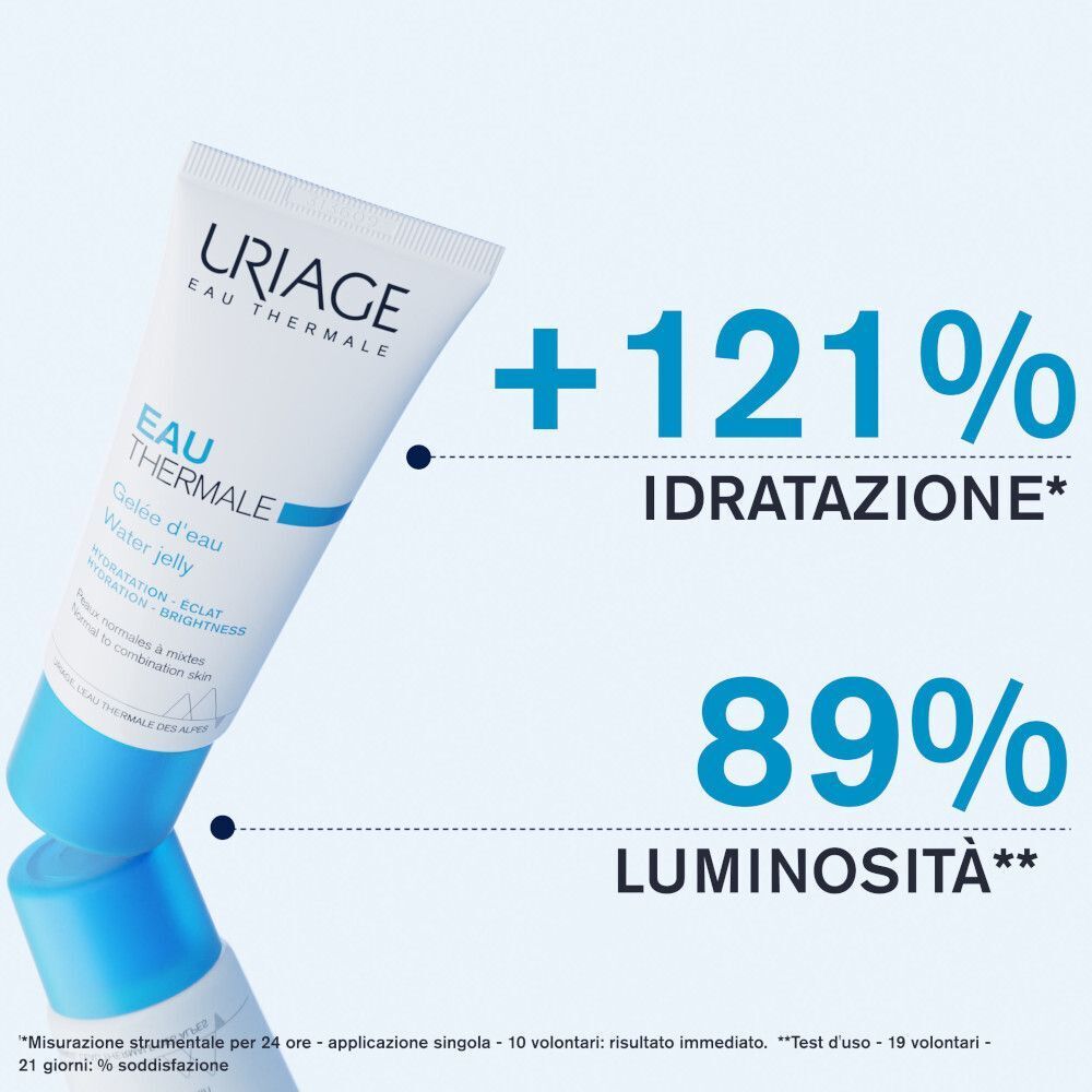 Tubo Uriage Eau Thermale Water Jelly. Aumenta l'idratazione del 121%.