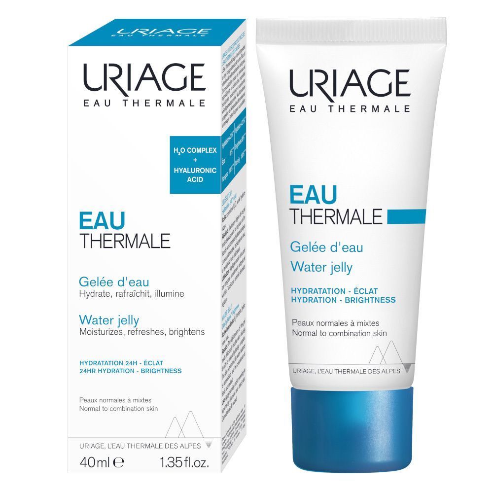 Tubo e scatola pieghevole Uriage Eau Thermale Water Jelly, 40ml.