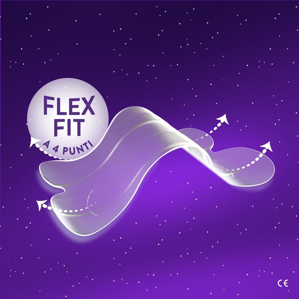 Cerottino nasale Flex Fit con 4 punti adesivi per una migliore aderenza. Trasparente.