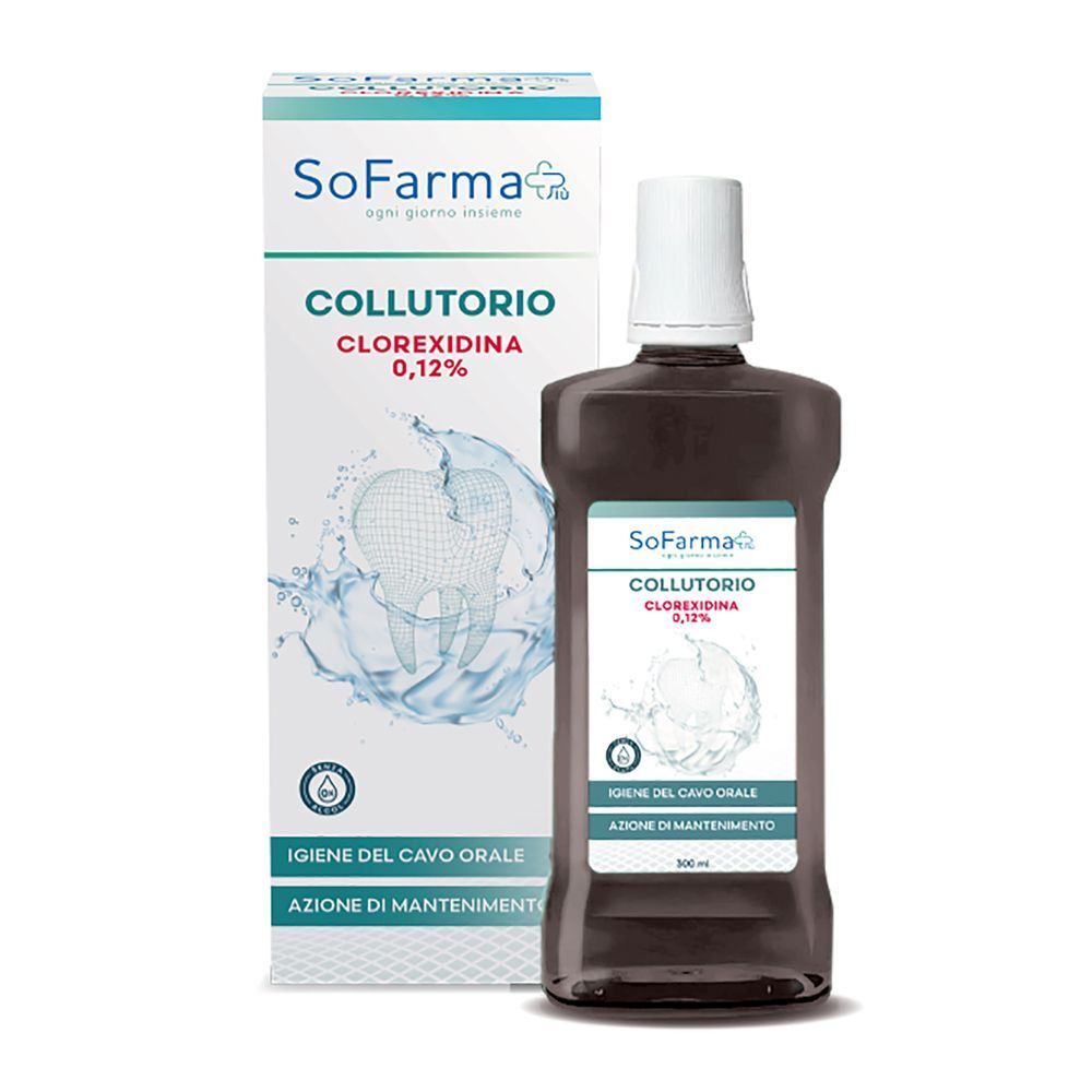 Collutorio Sofarmapiu' Collutorio Clorex 0,12% con confezione.