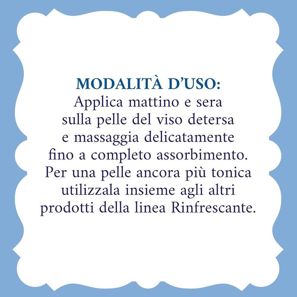 Modalità d'uso crema idratante Acqua alle Rose: Applicare mattina e sera sul viso deterso.