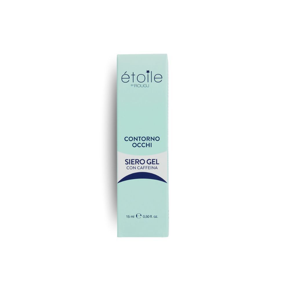 Una confezione di Rougj Contorno occhi Siero Gel con caffeina, 15 ml.