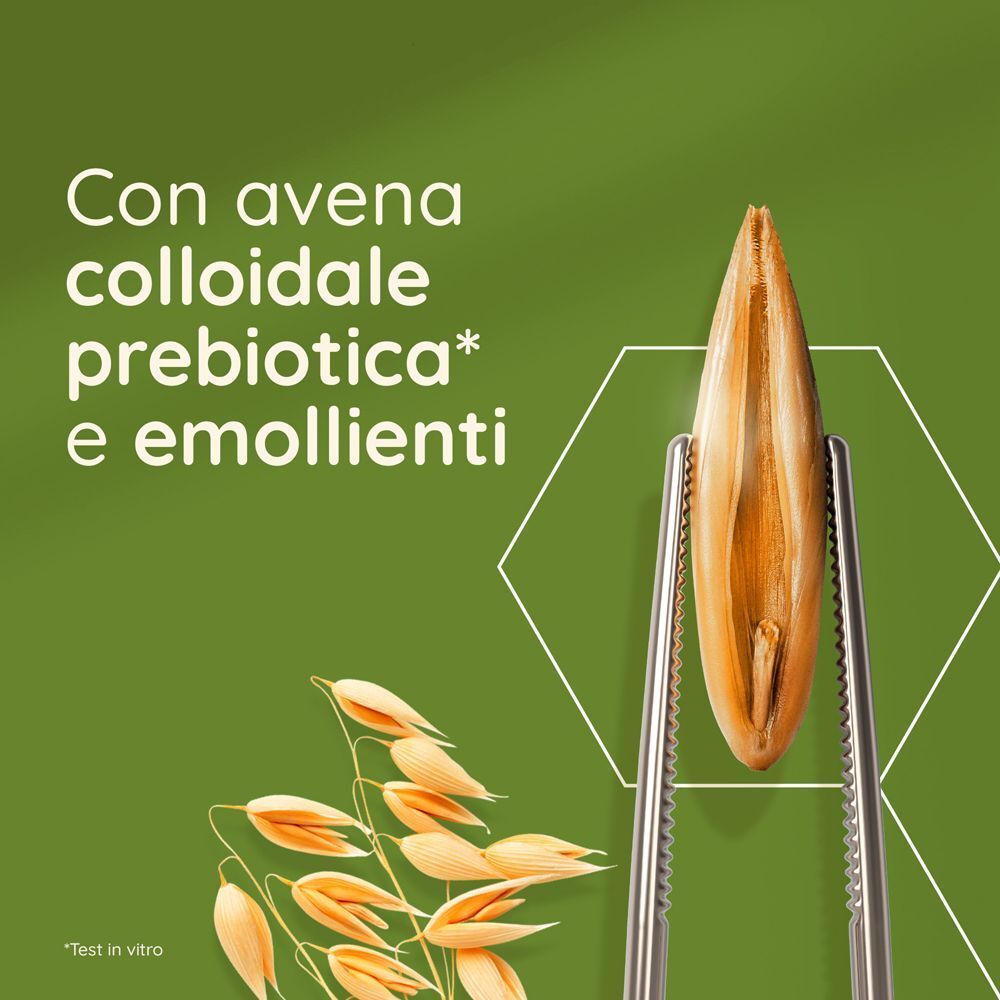 Avena colloidale e emollienti nella lozione corpo Aveeno.