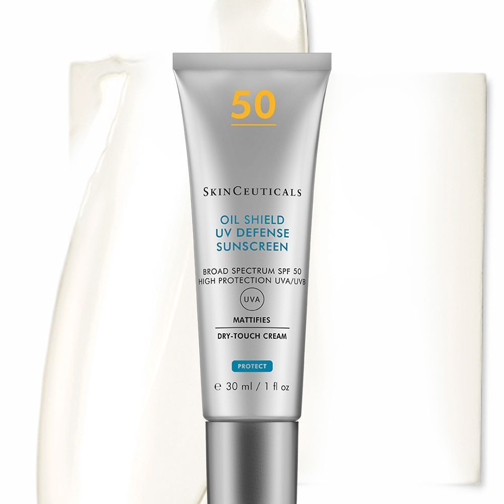 SkinCeuticals Oil Shield UV Defense Sunscreen SPF 50, crema opacizzante dry-touch.