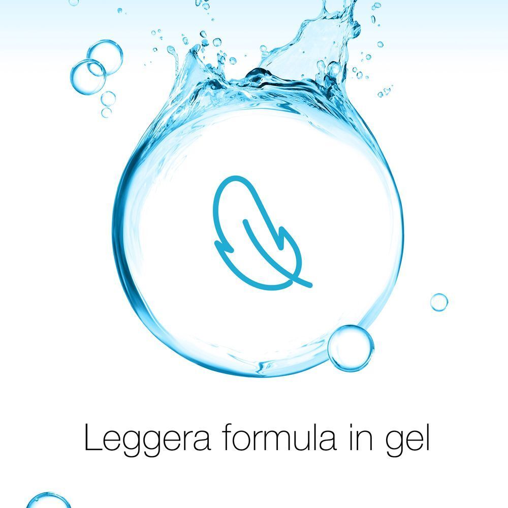 Simbolo di una piuma, che indica una formula leggera in gel.