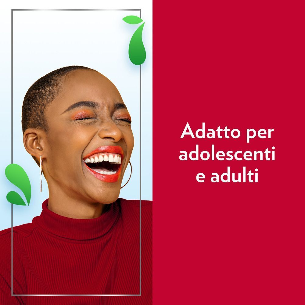 Una giovane donna sorridente, che mostra che Gyno-CanesCystil è adatto per adolescenti e adulti.