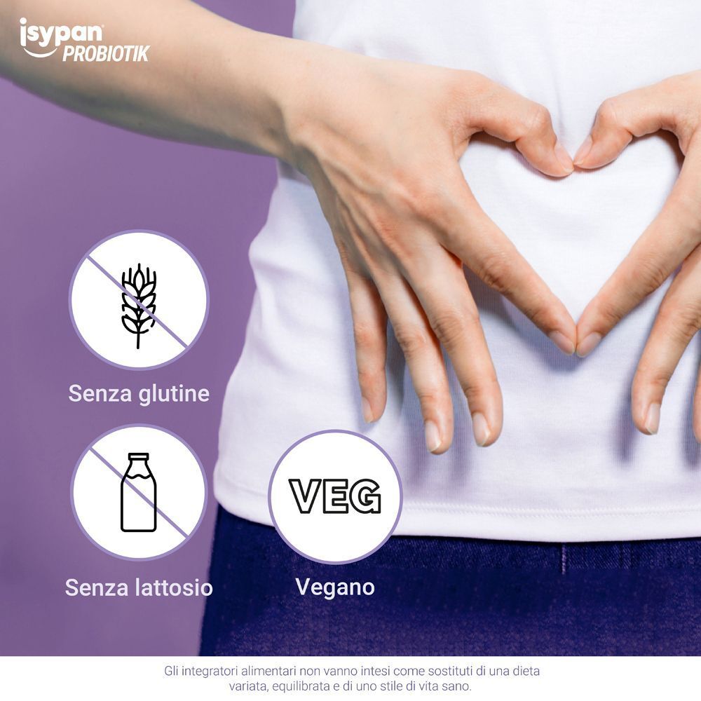 Primo piano di donna che forma cuore sull'addome. Icone senza glutine e senza lattosio.