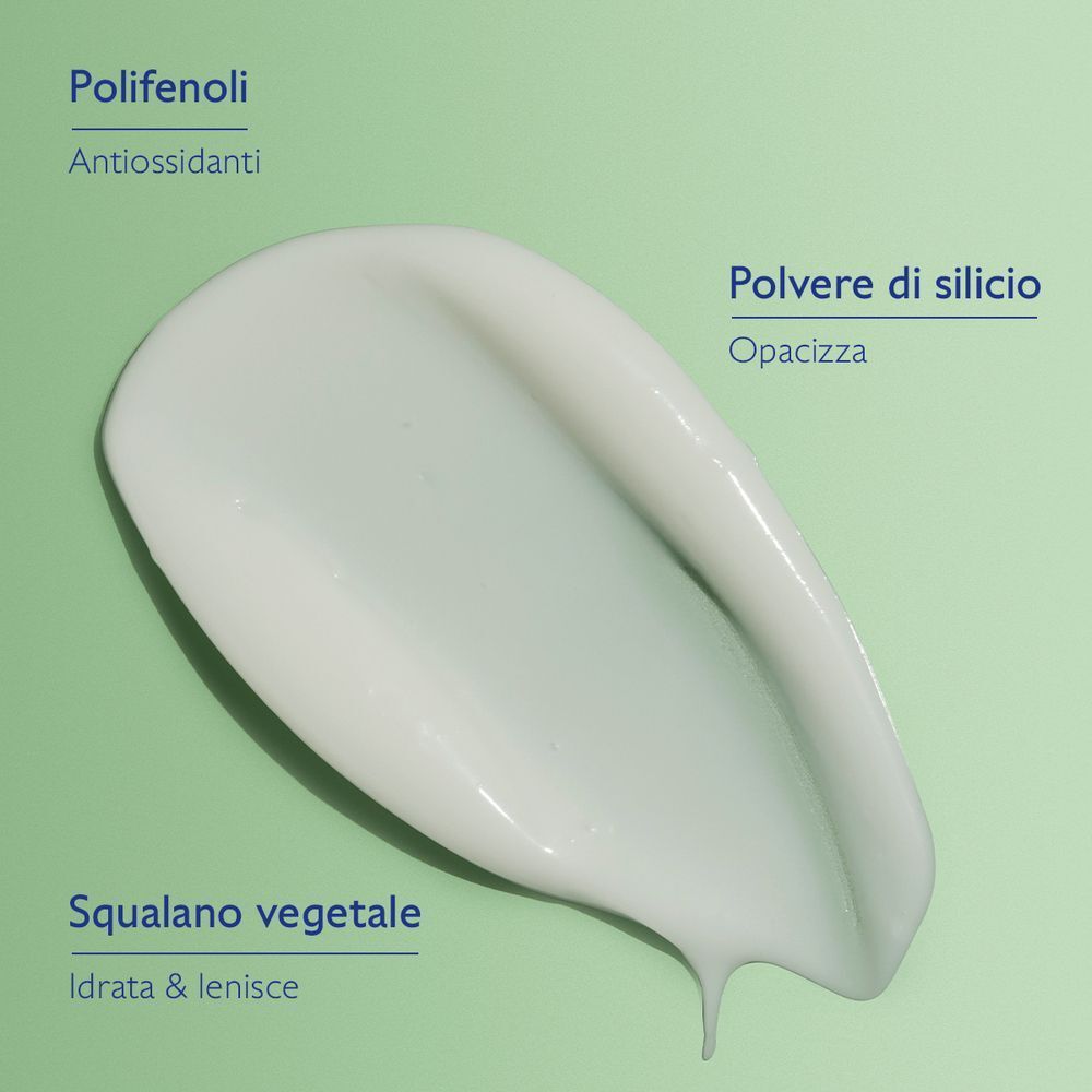 Texture Caudalie Vinopure Fluido Idratante Effetto Mat: polifenoli, squalano, polvere di silicio.